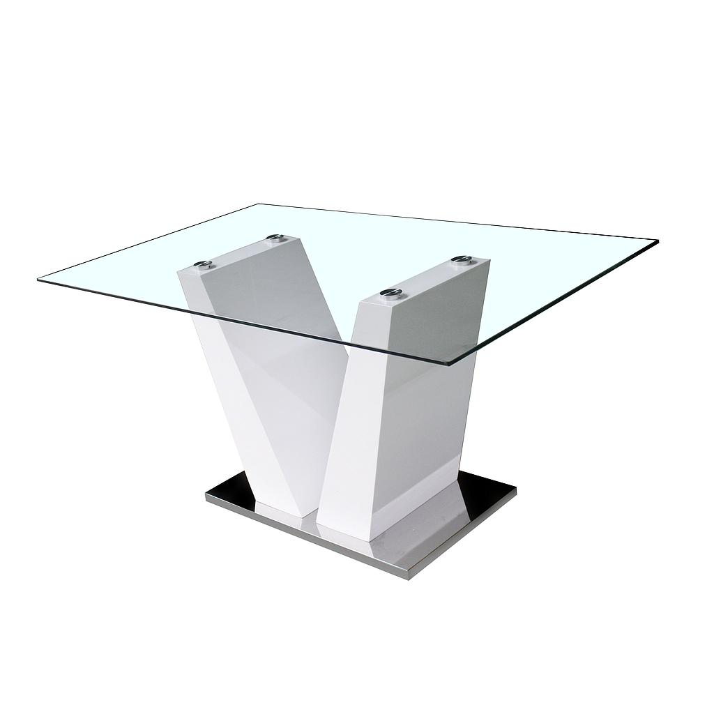 Boston Mesa comedor diseño lacado blanco